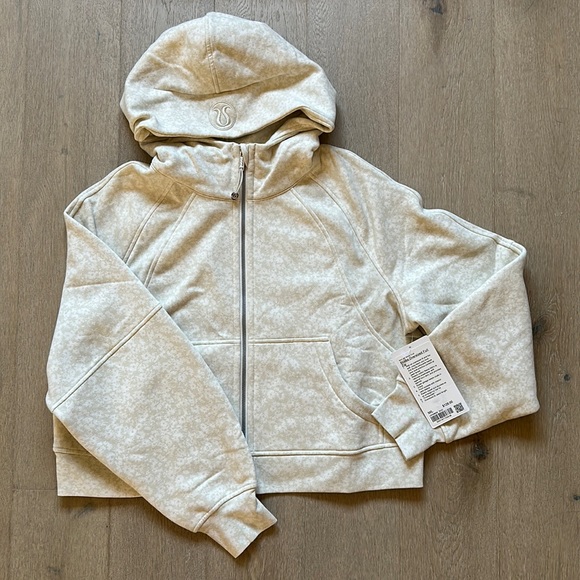 lululemon athletica Tops - Scuba oversized full zip daisy vista light ivory natural ivory m/l lululemon nwt